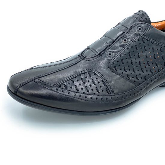 Туфли Ernesto Dolani черные кожаные - фото 6, 