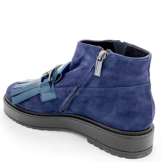 Ботинки Loretta Pettinari синие замшевые МЕХ - фото 3, 5403M-8034 LP