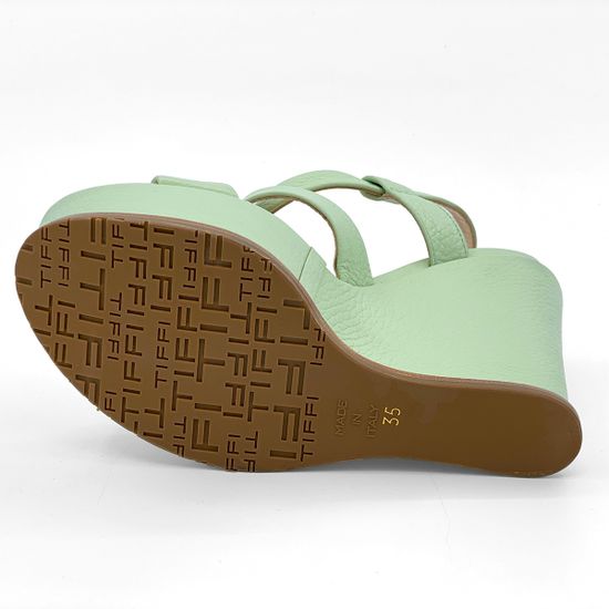 Босоножки Tiffi салатовые кожаные - фото 4, 451/Z90G TI