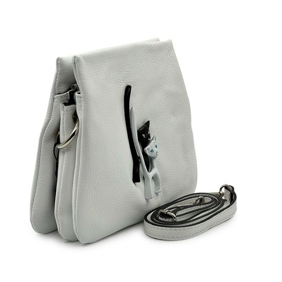 Сумка кросс-боди Renato Angi белая кожаная - фото 2, 3555001 RA BIANCO