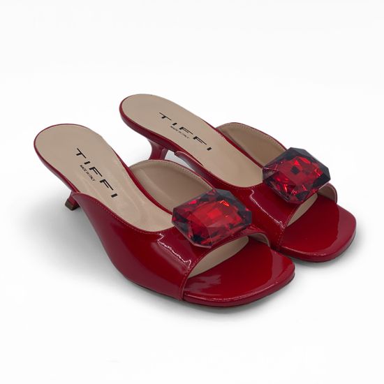 Мюли Tiffi лакированные красные - фото 7, Q14/50L TI ROSSO