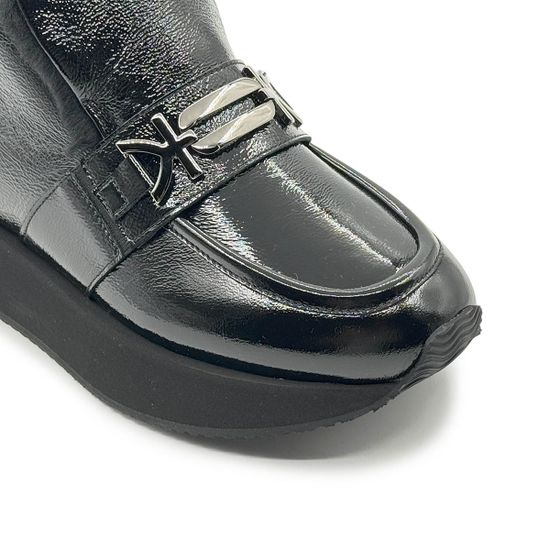 Ботинки KELTON черные из кожи наплак на меху - фото 6, AM5705M KEL NERO