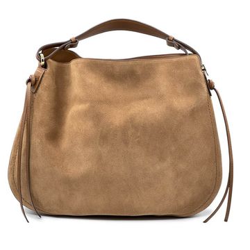 Сумка Loristella рыжая замшевая - фото 1, 3032 LS CUOIO