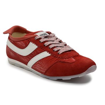 Кроссовки INSIDE красные замшевые - фото 2, C924С1 INS ROSSO