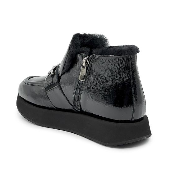 Ботинки KELTON черные из кожи наплак на меху - фото 3, AM5705M KEL NERO