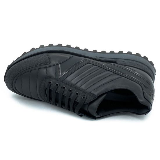 Кроссовки Giampieronicola черные кожаные демисезонные - фото 5, 