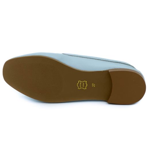 Мокасины Cover голубые кожаные - фото 4, 738-18 COV