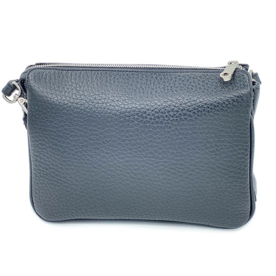 Клатч Di Gregorio черный кожаный - фото 5, 