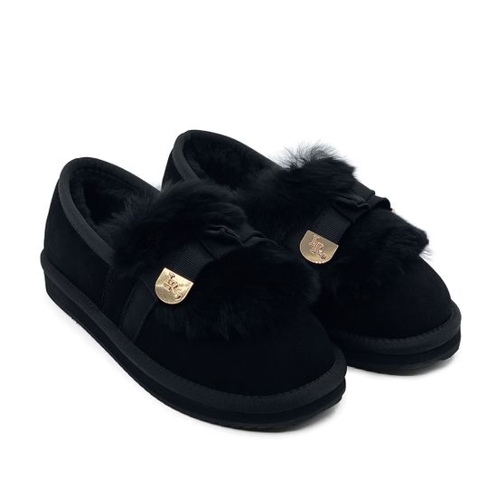 Лоферы Ilasio Renzoni черные замшевые на меху - фото 7, M114 IR