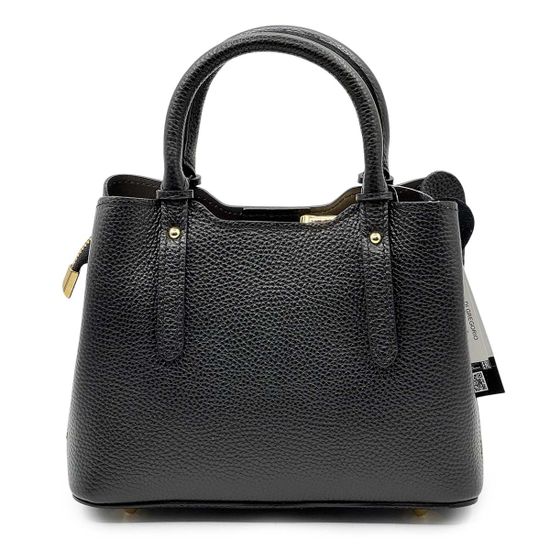 Сумка Di Gregorio черная кожаная - фото 3, 9167 DG NERO