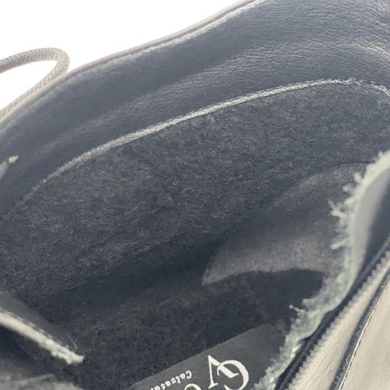 Ботинки CV Cover черные кожаные на байке - фото 7, 27123-1 COV