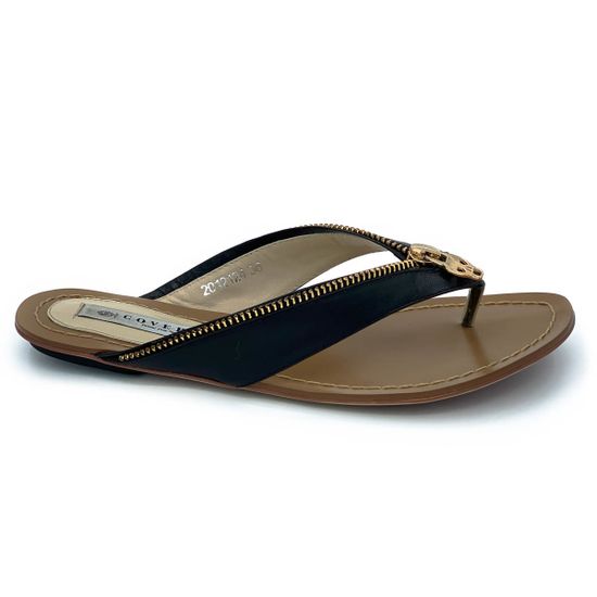 Шлепанцы Cover черные кожаные - фото 1, 