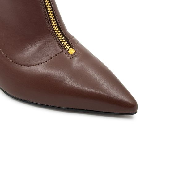 Ботильоны TUFFONI коричневые кожаные демисезонные - фото 6, 1422009LL TUF MORO