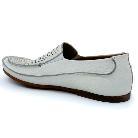 Слипоны Giampieronicola белые - фото 3, 38110B GPN