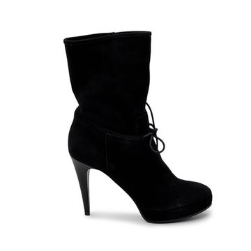 Полусапоги Ilian Fossa черные замшевые на меху - фото 1, 2022 FOS