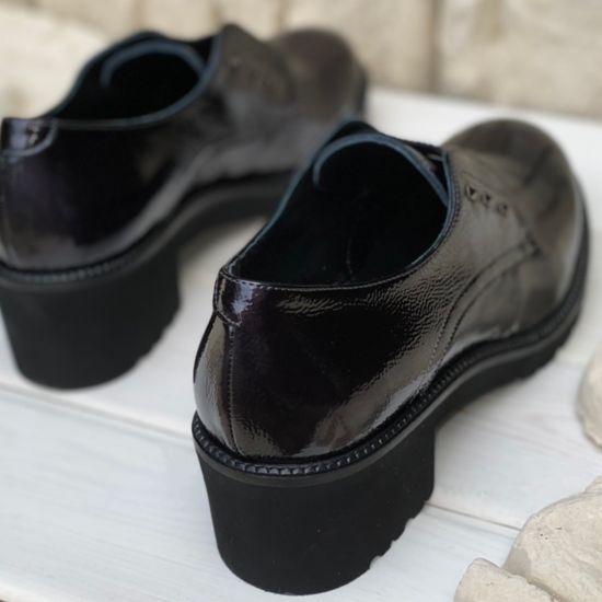 Полуботинки Donna Soft черные наплак демисезонные - фото 9, DS1212 DS FUMO