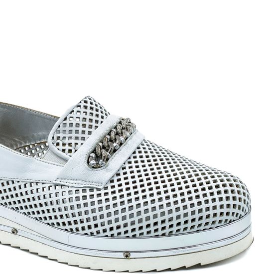 Слипоны Mara белые - фото 6, 