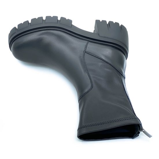 Ботильоны Cover черные кожаные Байка - фото 5, 1663807-1 COV NAPPA