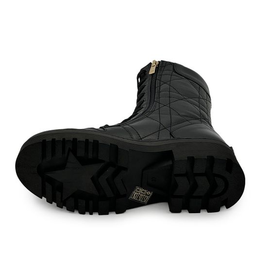 Ботинки берцы TUFFONI черные кожаные на байке - фото 4, 3624023LB TUF