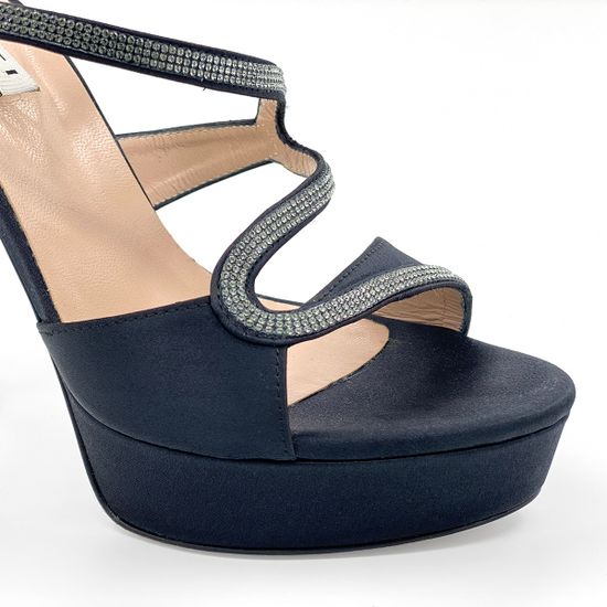 Босоножки Tiffi черные текстильные - фото 6, 