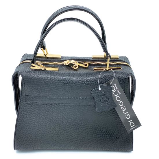 Сумка Di Gregorio черная кожаная - фото 3, 