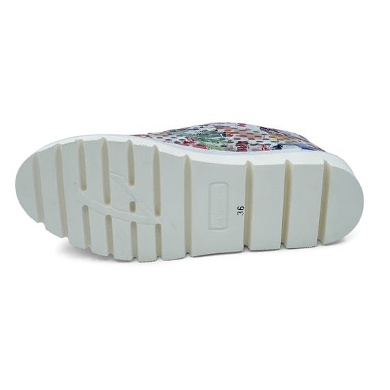 Полуботинки Lab Milano летние разноцветные кожаные на шнурочках - фото 4, 