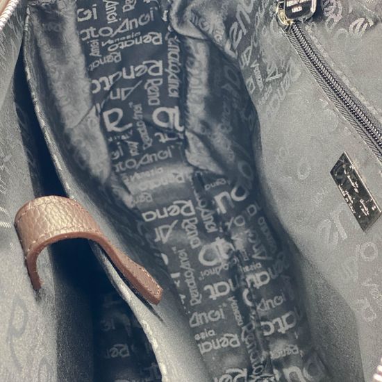 Портфель Renato Angi коричневый кожаный - фото 5, 