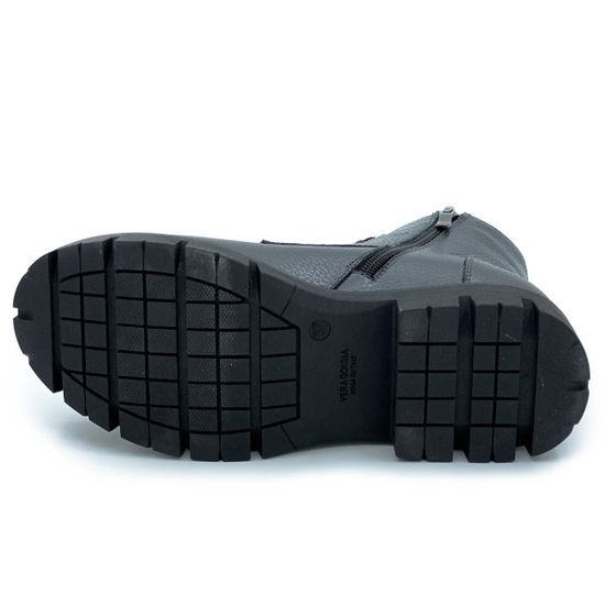 Ботинки Cover графитовые кожаные Байка - фото 4, 