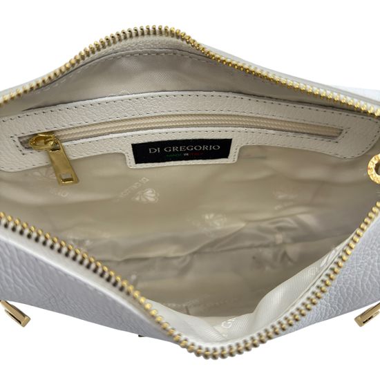 Сумка Di Gregorio белая кожаная - фото 7, 1982 DG BIANCO