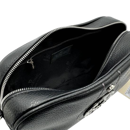 Сумка Marina Creazioni черная кожаная - фото 5, 