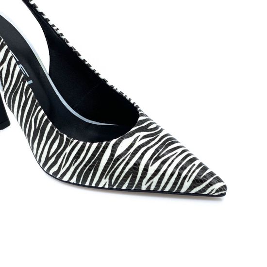 Туфли Tiffi черно-белые из ламинированной кожи - фото 6, 