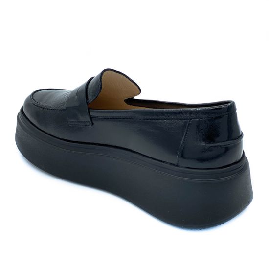 Лоферы Cover черные наплак - фото 3, 170802 COV