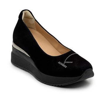 Туфли женские KELTON черные замшевые - фото 2, AL4102 KEL