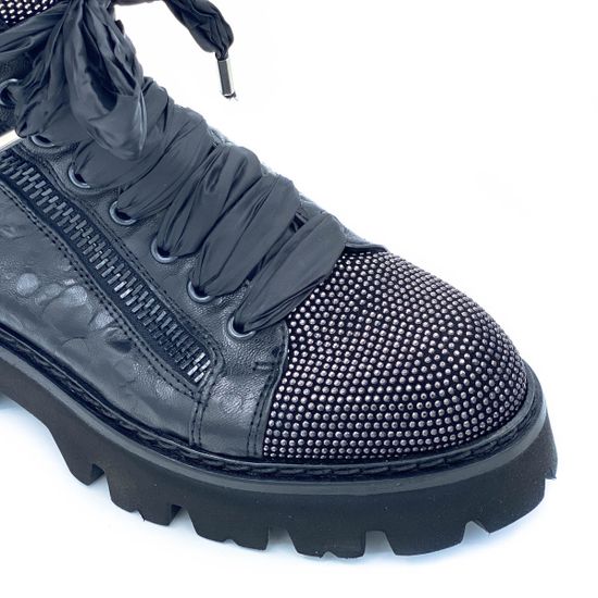 Ботинки Fru.it черные кожаные Байка - фото 6, 7190L FR