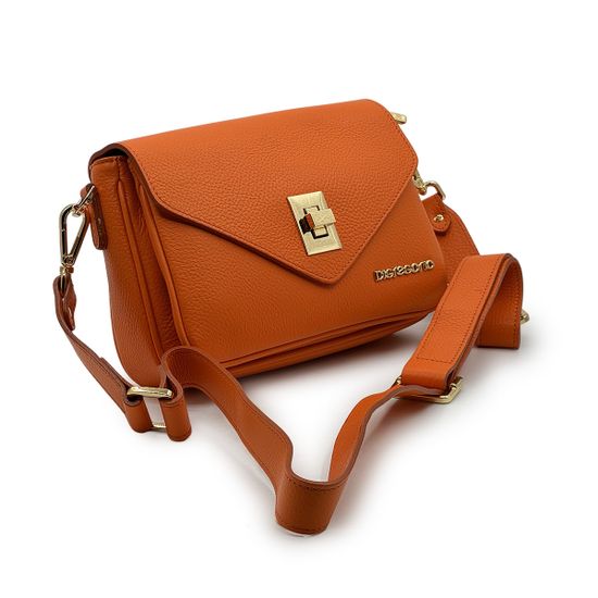 Сумка Di Gregorio оранжевая кожаная - фото 2, 8889 DG ORANGE