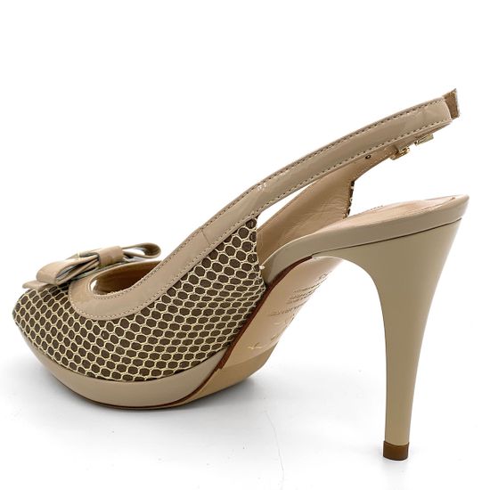 Босоножки Norma J. Baker лакированные бежевые - фото 3, 50220000 NJ