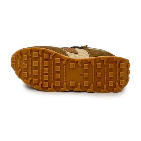 Кроссовки женские NILA NILA кожа/замша бежевая/коричневая - фото 4, NO6744 NIL MORO