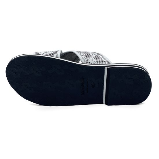 Шлепанцы Mario Bruni белые кожаные - фото 4, 1336 MB MORO