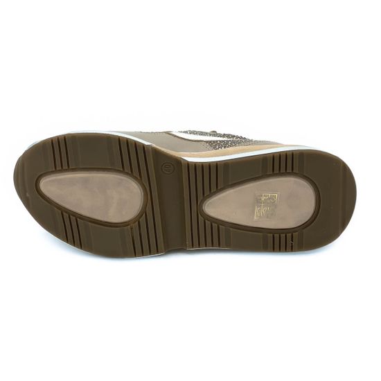 Кроссовки Nila&amp;Nila бежевые комбинация кожи и замши демисезонные - фото 4, 