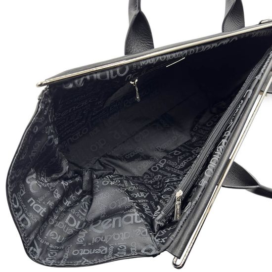 Саквояж дорожный Renato Angi черный кожаный - фото 4, 2600581 RA