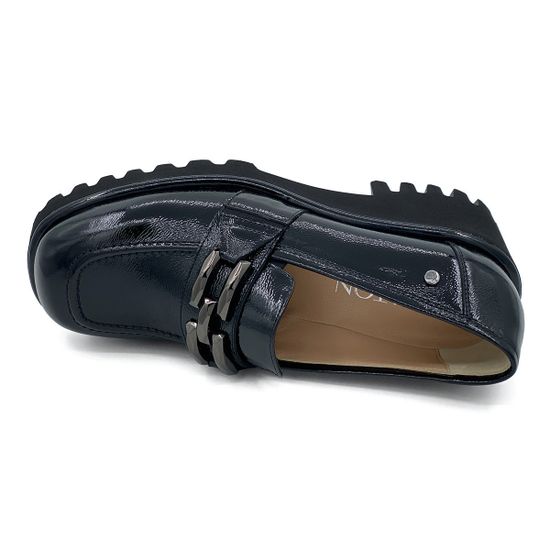 Лоферы Kelton черные из лакированной кожи - фото 5, AH1304 KEL