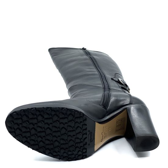 Сапоги Le Pepe черные кожаные демисезонные - фото 8, A252750 PEP NAP