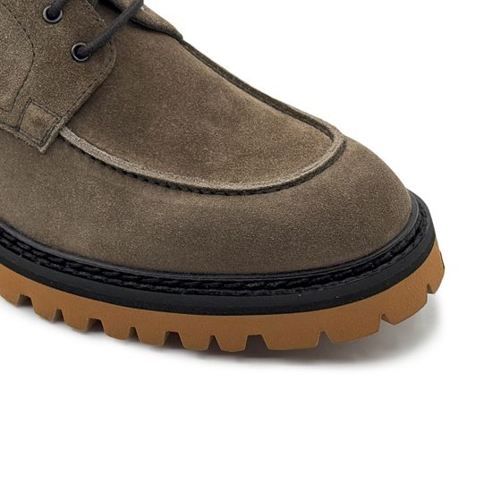 Полуботинки GIAMPIERONICOLA коричневые из нубука демисезонные - фото 6, 41156B GPN MORO