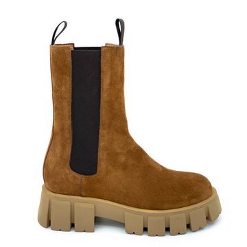 Ботинки челси Mimmu рыжие замшевые демисезонные - фото 1, M405M4 MIM FOX