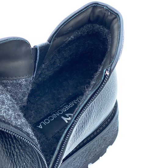 Ботинки Giampieronicola черные кожаные Байка - фото 7, 