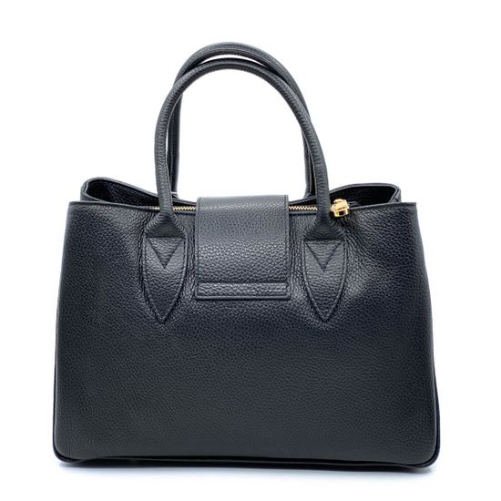 Сумка Di Gregorio черная кожаная - фото 3, 