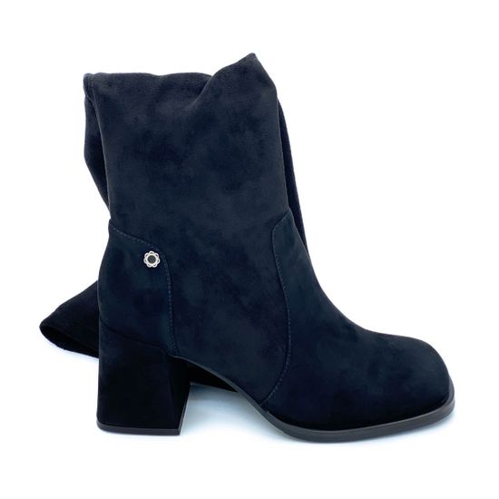 Сапоги Tuffoni черные замшевые Байка - фото 1, 