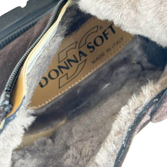 Ботинки Donna Soft коричневые замшевые на меху - фото 7, DS2449M DS MORO