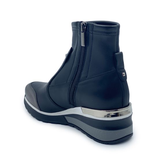 Ботинки Donna Soft черные кожаные демисезонные - фото 3, DS1621 DS