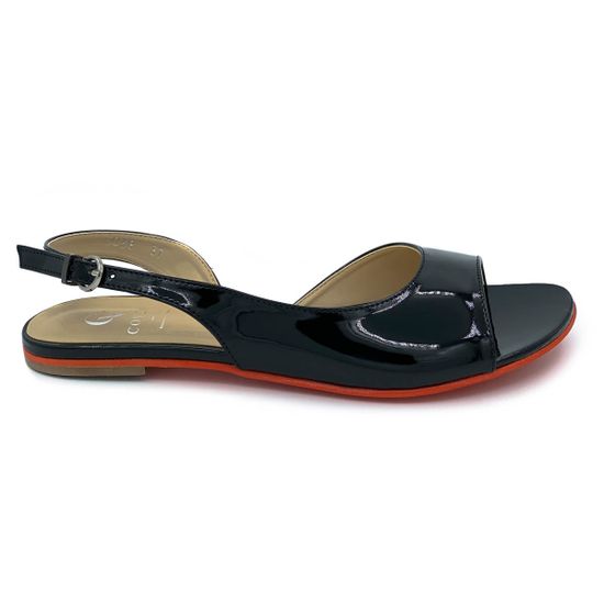 Босоножки Cover черные лаковые - фото 1, 3038 COV